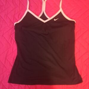 Nike Black and White Tank Top